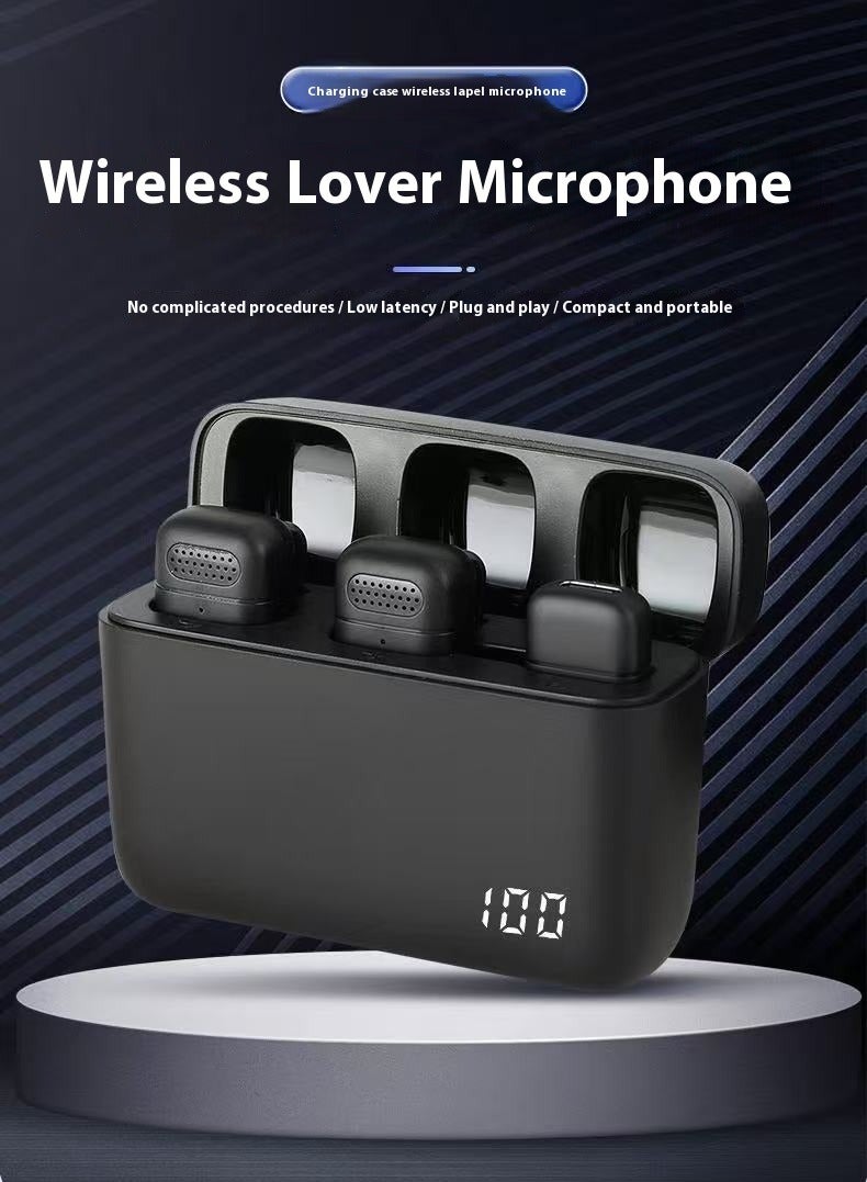 Mini Wireless Lavalier Lapel Microphone for iPhone, iPad - with 500mAh Charge Case & 12Hrs Playtime, 2 Pack Clip-On Small Mic for Tiktok, YouTube, Podcast, Vlog, Video Recording, Live Streaming  - Image 2