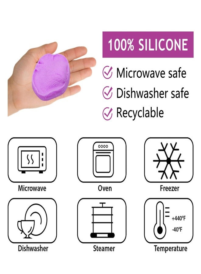 acvcatto 6 Pcs Rose Petal Silicone Molds Flower Theme Chocolate Baking Molds for Valentine's Day Birthday Cake Decoration Cupcake Topper Fondant Candy Sugar Craft Clay Resin - Image 3