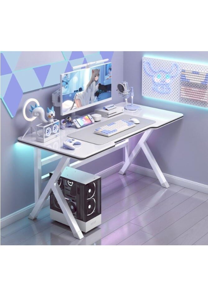 دوركو مكتب كمبيوتر، طاولة دراسة كبيرة الحجم، طاولة كتابة للكمبيوتر المحمول، مكتب ألعاب الكمبيوتر للمساحات الصغيرة، المنزل، المكتب، غرفة النوم، الدراسة 160*74*60 - Image 1