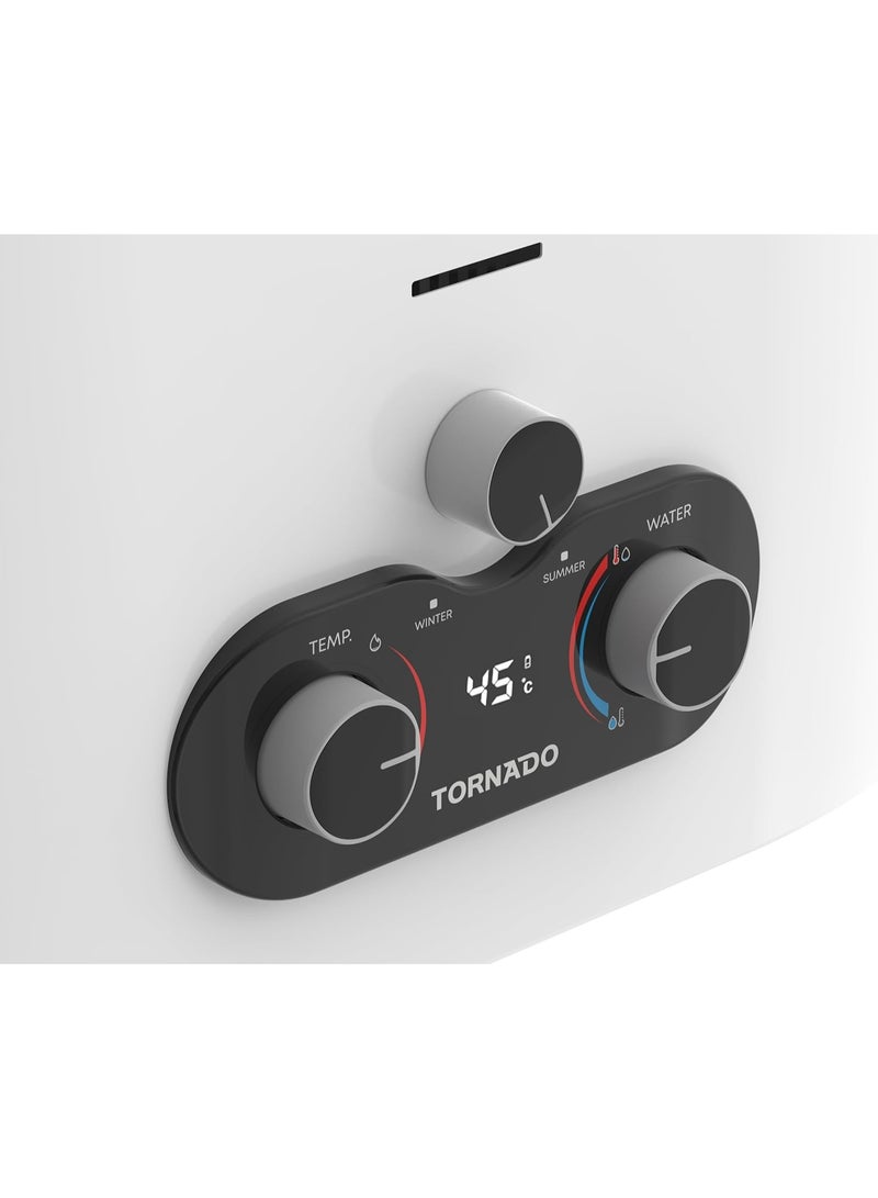 تورنيدو سخان مياه غاز طبيعي 10 لتر - بدون مدخنة - أبيض (GH-MP10SN-W) - Image 5