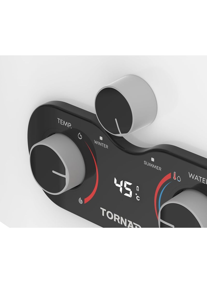 تورنيدو سخان مياه غاز طبيعي 10 لتر - بدون مدخنة - أبيض (GH-MP10SN-W) - Image 2