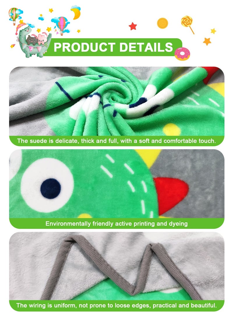 URbazaar Kids Baby Blanket Unisex Newborn, Super Soft Comfy Little Dinosaur Blanket, for Toddler Baby Nursery Bed Blankets Stroller Crib Shower Gifts, （Little Dinosaur 39 x 55 Inch）  - Image 4