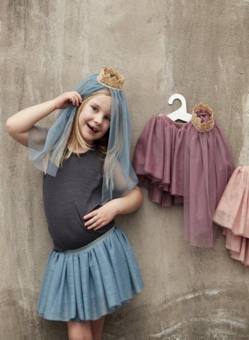 by ASTRUP Tulle Skirt w/ Veil - Dusty Rose - Image 2