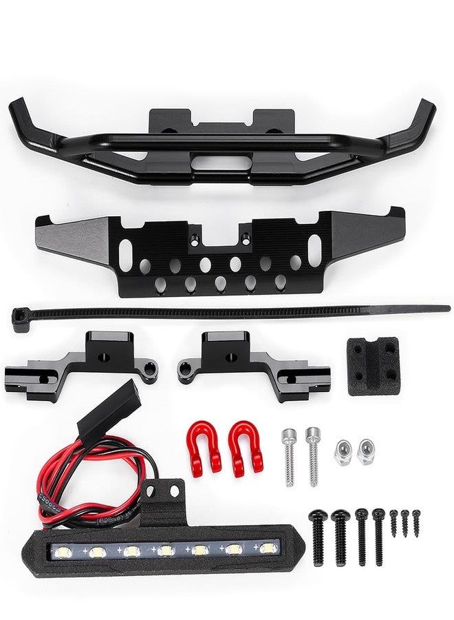 RCLIONS مجموعة مصدات أمامية من الألومنيوم من RCLIONS، مُحسّنة لشاحنة TRX4M Bronco RC Crawler بمقياس 1/18. - Image 2