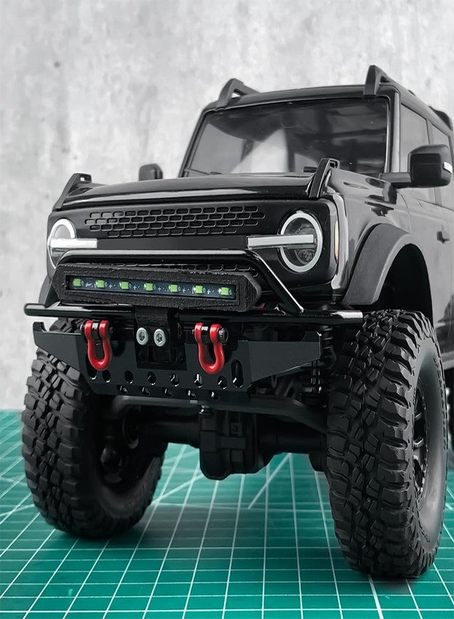 RCLIONS مجموعة مصدات أمامية من الألومنيوم من RCLIONS، مُحسّنة لشاحنة TRX4M Bronco RC Crawler بمقياس 1/18. - Image 4