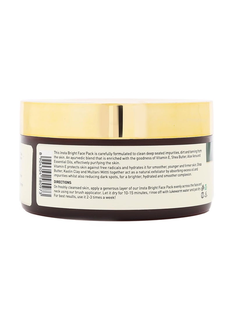 Bella Vita Organic - Bella Vita Organic INSTABRIGHT Face Pack for DeTan Glowing Skin Oil Control Acne Pimples Blemishes Pigmentation and Skin Brightening 100 gm - Image 1