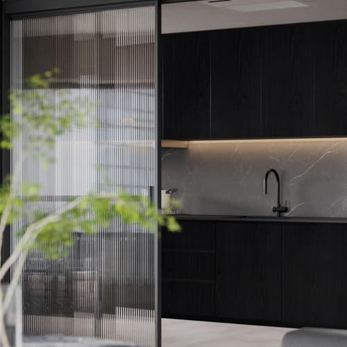 Fiula Black Wood Black Peel and Stick Wallpaper 197”×17.5” Self Adhesive Wallpaper Removable Stick and Peel Wallpapers Black Wood Grain Vinyl - Image 4