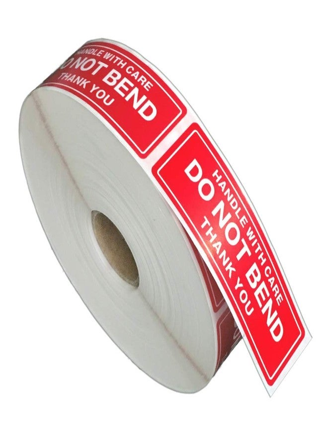 FirstZi 1x3 Inches Handle with Care - Do Not Bend - Thank You Self Adhesive Shipping Warning Labels for USPS Envelope, 1000 Stickers Per Roll - Image 1