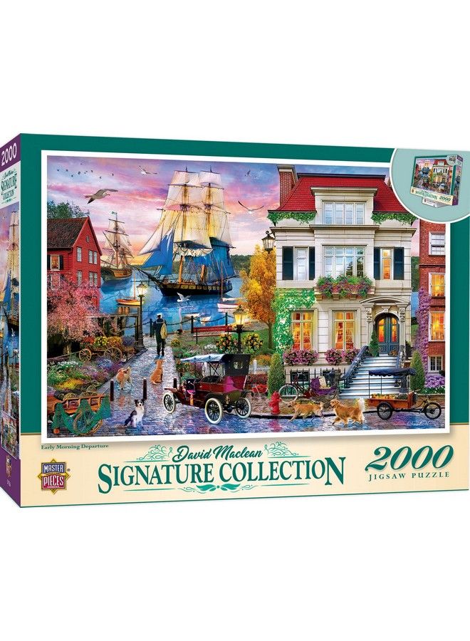 MasterPieces 2000 Piece Jigsaw Puzzle For Adults Family Or Kids Early Morning Departure 39"X27" - Image 1