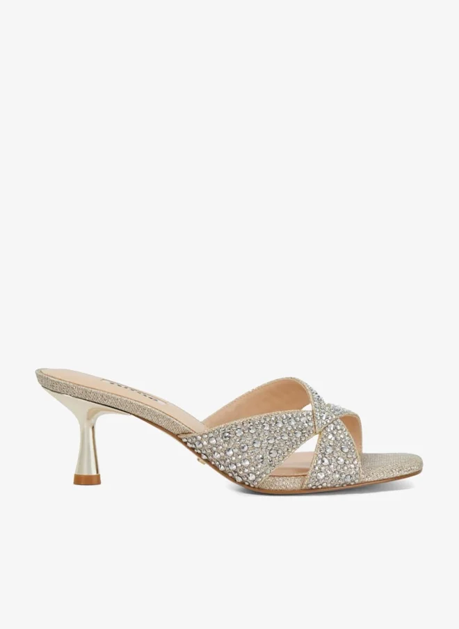 Dune London Multi Strap Mid Heel Sandals