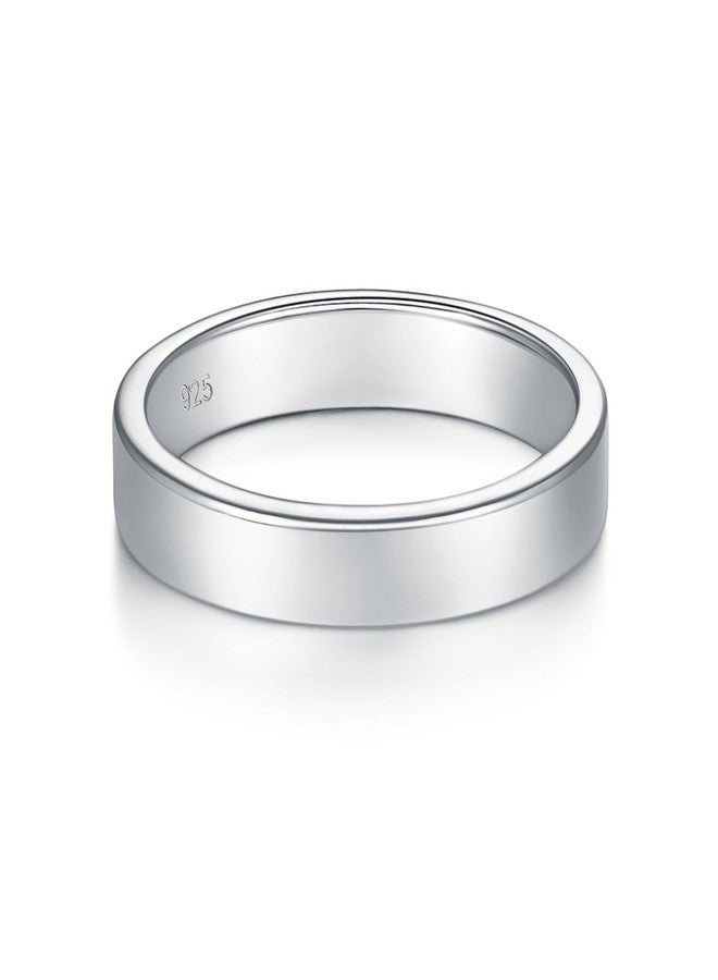 بورو خاتم بورو الفضي - خواتم من الفضة الإسترليني عيار 925 للنساء - خواتم قابلة للتكديس - خواتم فضية أنيقة للنساء والرجال - هدايا للمناسبات الخاصة، مقاسات الخواتم من 4 إلى 15، فضة إسترليني، بدون - Image 2