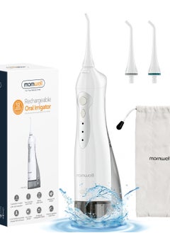 Mornwell Water Flosser Teeth Cleaner 330Ml 3 Modes Portable Dental Oral Irrigator Usb Rechargeable Electric Dental Flosser For Teeth Braces Bridges Care Home Travel  - Image 1