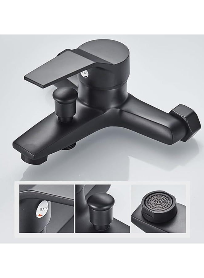 ارواق صنابير الحمام بمقبض واحد، صمام الدش مع المحول، صمام الدش والمقبض، صمام محول الدش ثلاثي الاتجاهات، النحاس، صمام محول الدش - Image 1