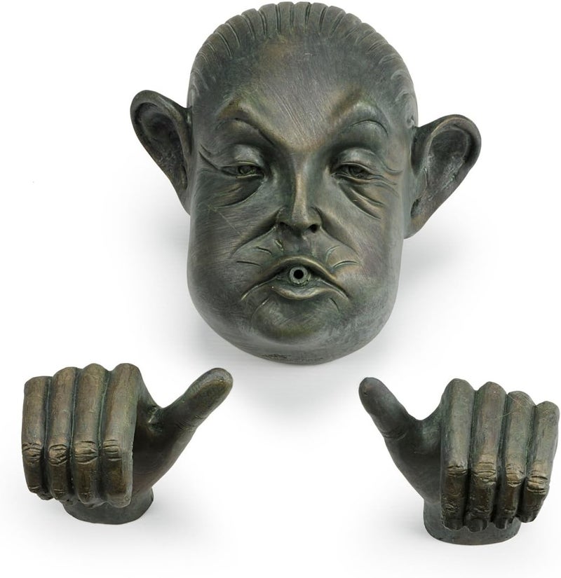 Aquascape Man in Barrel Spitter Fountain Head and Hands Whimsical Deocorative Pond Water Feature Accent 78315 - Image 2