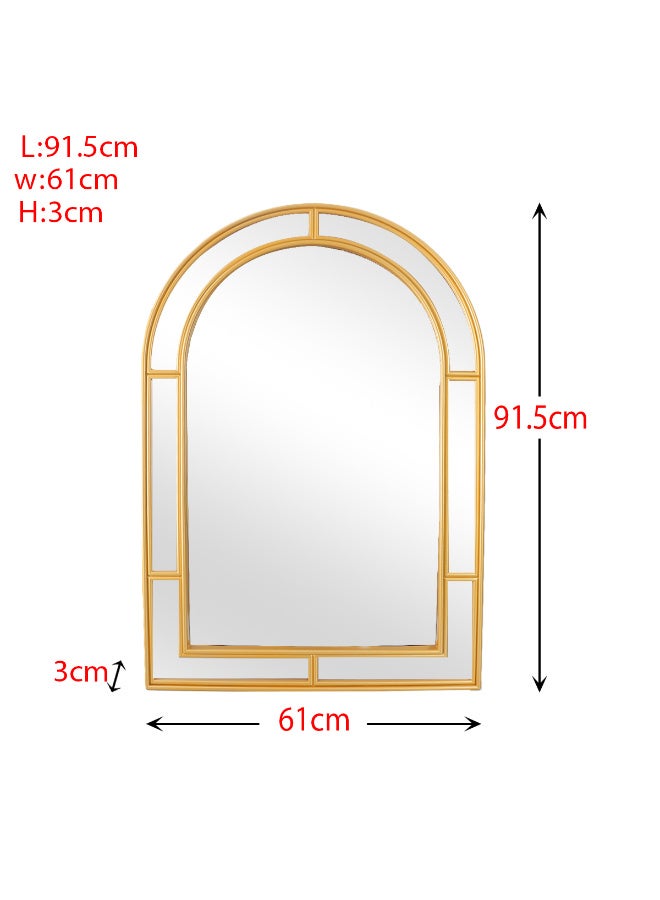 فاملي شيب مرآ’ة جدارية مقوسة 91.5 سم ذهبي - Image 3