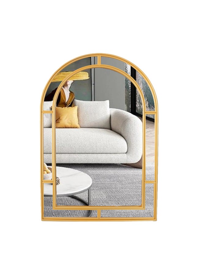 فاملي شيب مرآ’ة جدارية مقوسة 91.5 سم ذهبي - Image 4