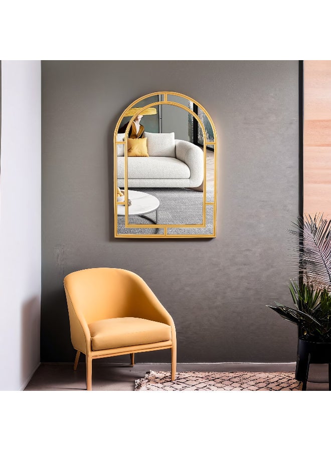 فاملي شيب مرآ’ة جدارية مقوسة 91.5 سم ذهبي - Image 5