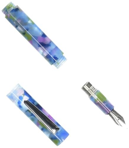 Monteverde قلم حبر مونتيفيردي MVP مربعات زرقاء - رأس رفيع - قلم جيب مدمج ومتعدد الاستخدامات - رأس مصنوع في ألمانيا من JoWo - تعبئة خرطوشة وقطارة - Image 2