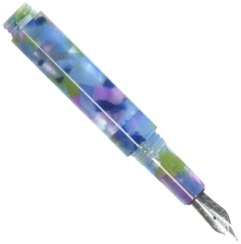 Monteverde قلم حبر مونتيفيردي MVP مربعات زرقاء - رأس رفيع - قلم جيب مدمج ومتعدد الاستخدامات - رأس مصنوع في ألمانيا من JoWo - تعبئة خرطوشة وقطارة - Image 3