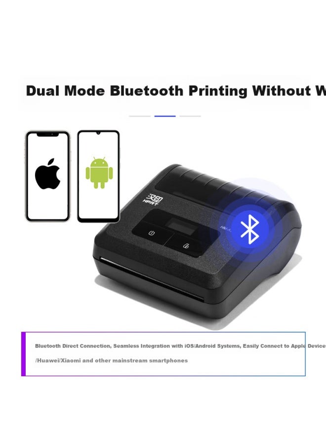 Hprt A300l Courier Portable Warehouse Label Pickup Code Mobile Bluetooth Universal Thermal Printer, Roundabout Mom's Station Rabbit Joy Face Single Express Delivery Printing Machine - Image 1