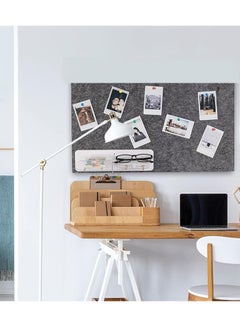 VUCATIN Felt Bulletin Board Notice Board with Push Pins for Paste Notes Photos Schedules Decorative Picture Framed Display Board for School Home Kitchen & Office Walls (Grey 120 * 180cm)  - Image 5