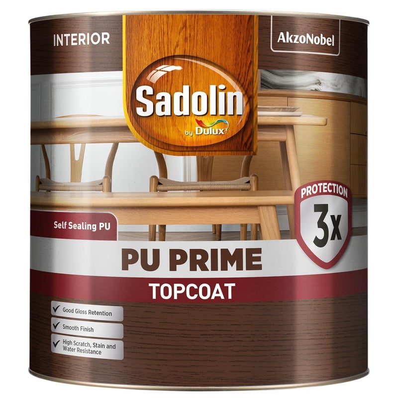 Dulux Sadolin by Dulux | PU Wood Primer & Polish Sealer for Interior Surfaces | Excellent Resistance to Scratches, Stains, and Cracks | Water Resistant, All Weather Durable and Long Lasting, 1 litres - Image 5
