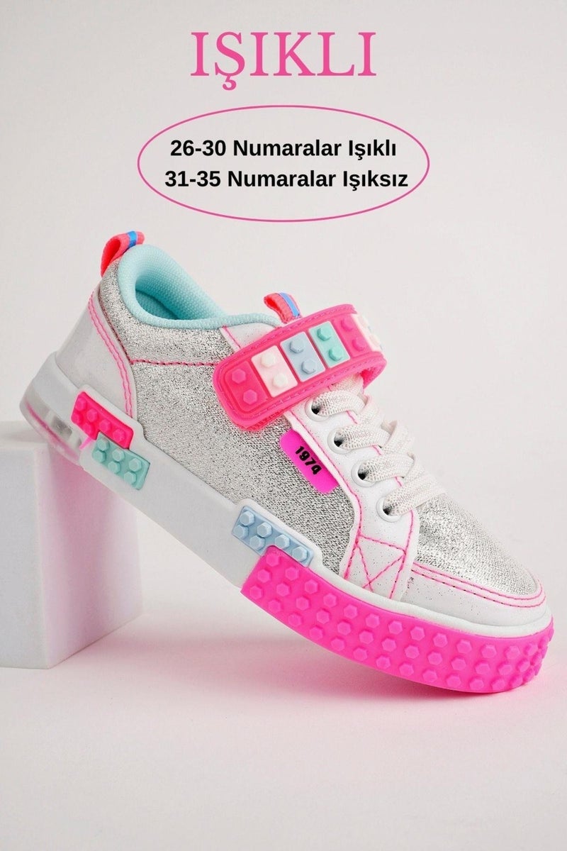 muggo Sonic Lego Laced and Velcro Children's Sneakers  - Image 1