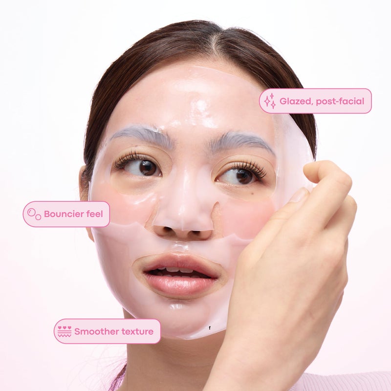 TONYMOLY Mask Melt Firming Hydrogel Overnight Face Mask â€“ Collagen & Peptide Sheet Mask for Wrinkle Care, Elasticity, Skin Firming, and Youthful Glow - Image 5