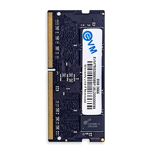 EVM 8GB DDR4 Laptop RAM 2666MHz | SO-DIMM – 1.2V Low Voltage | 260-PIN Pin, Intel & AMD Compatible | High-Speed Laptop Memory Upgrade | 10 Year Warranty (EVMT8G2666S88P) - Image 1