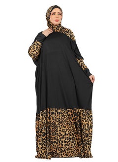 Practical Saudi Jersey  prayer dress with headscarf from zmurud fashion