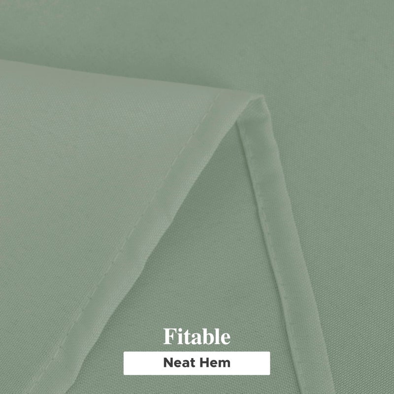Fitable 6 Pack Sage Green Round Tablecloths - 120 Inches Round - Wrinkle and Stain Resistant Fabric Table Clothes, Washable Polyester Table Covers for Wedding, Party, Banquet, Formal Events - Image 3
