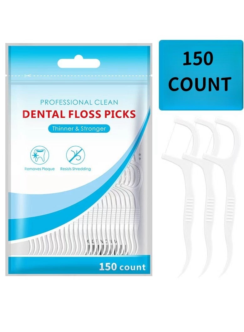 Laseta 150 PCS Care Floss  White 7.4 x 2.2cm  - Image 1