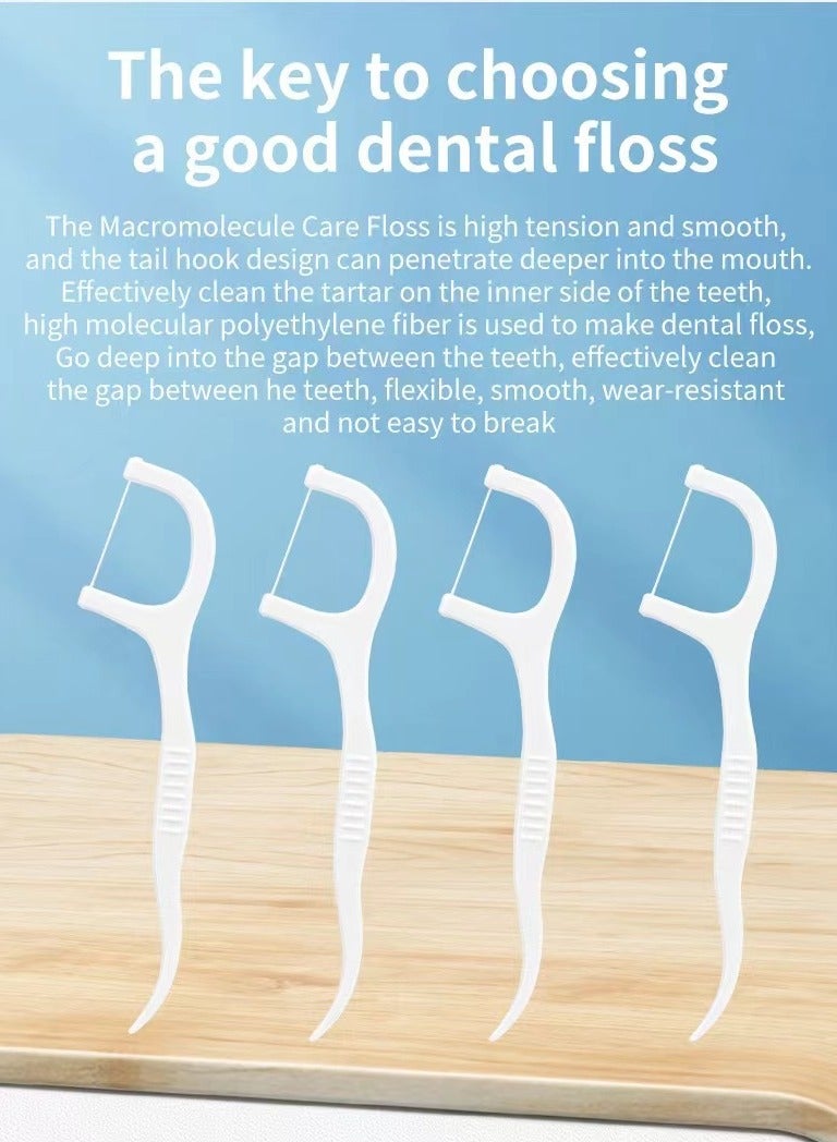 Laseta 150 PCS Care Floss  White 7.4 x 2.2cm  - Image 5