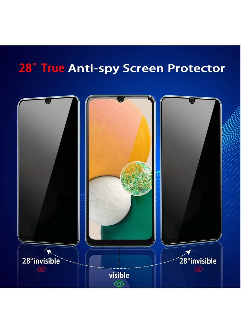BORTONY Galaxy A14 Privacy Screen Protector Anti-Spy Tempered Glass Film Anti-Scratch Full Coverage Easy Installation Compatible With Samsung Galaxy A14 4G/5G - Image 4