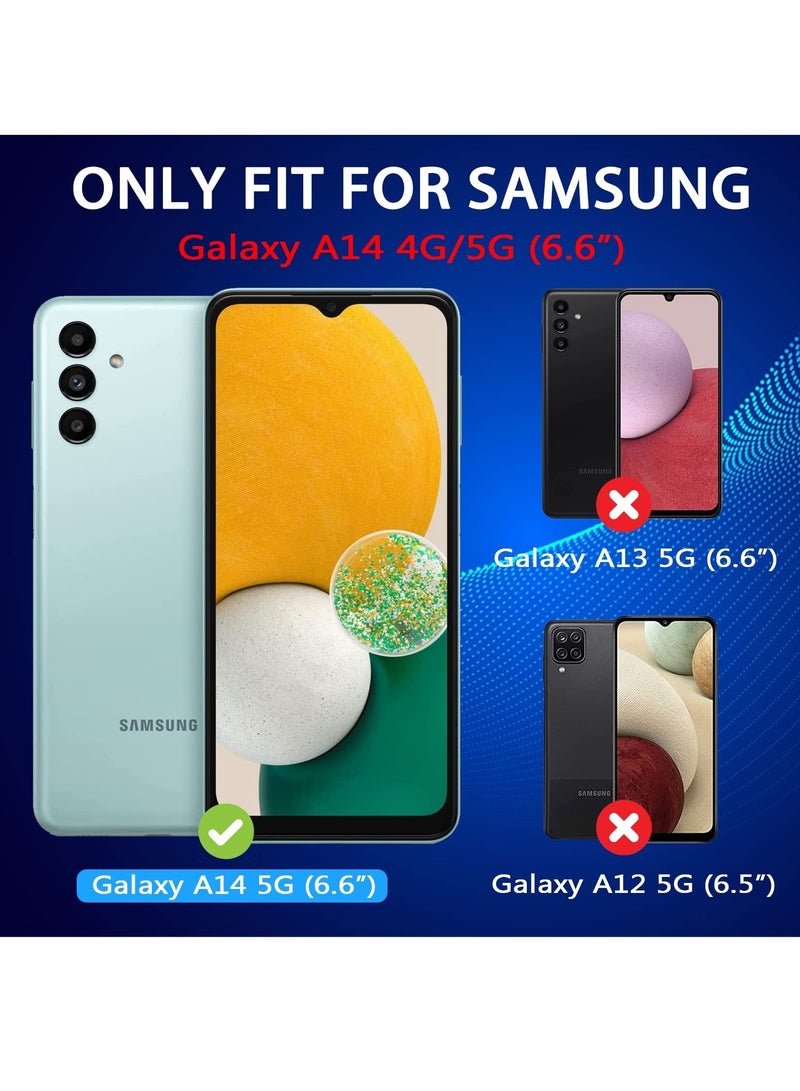 BORTONY Galaxy A14 Privacy Screen Protector Anti-Spy Tempered Glass Film Anti-Scratch Full Coverage Easy Installation Compatible With Samsung Galaxy A14 4G/5G - Image 2