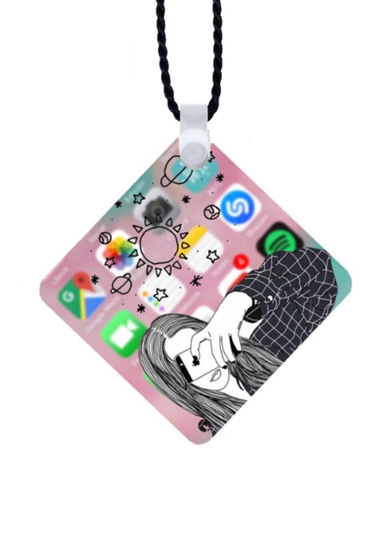 RKN Girl Printed Car Mirror Pendant - Image 1