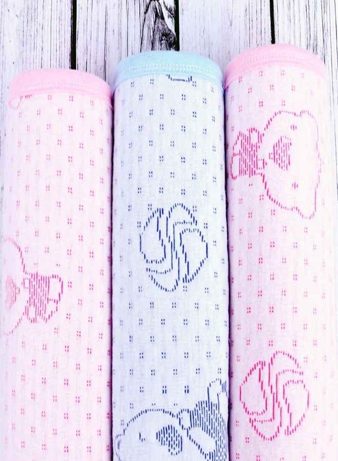Monvecle 2pcs Pack Monvecle Baby Infant Waterproof Cotton Changing Pads Washable Resuable Diapers Liners Mats, Pink Bear-2pcs Medium 28" x 20" - Image 3