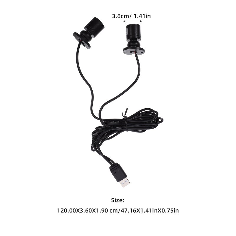 مصباح LED صغير موضعي للخزائن وعرض المجوهرات، يعمل بمنفذ USB، إضاءة داخلية - Image 2
