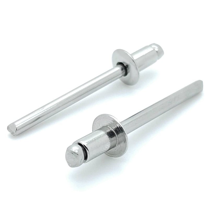 BCP Fasteners 100 Qty Aluminum Blind Rivets (#6-2) 3/16"" Diameter x 1/8"" Grip (BCP185) - Image 1