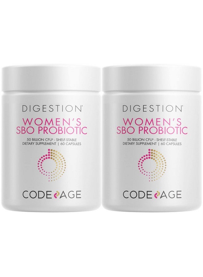 Codeage Women’S Probiotics Supplement 50 Billion Cfus Sbo Probiotics & Prebiotics Cranberries Feminine Health Fermented Botanical Blend Whole Food Supplement Vegan Non Gmo 2 Pack - Image 2
