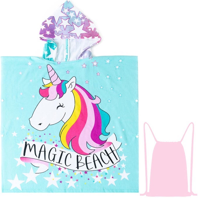 UNICORN BATH TOWEL FOR TODDLER BOYS POOL HOODED TOWEL FOR KIDS HOODED BATH BEACH TOWEL PONCHO FOR BATHPOOLBEACH SWIM COVER