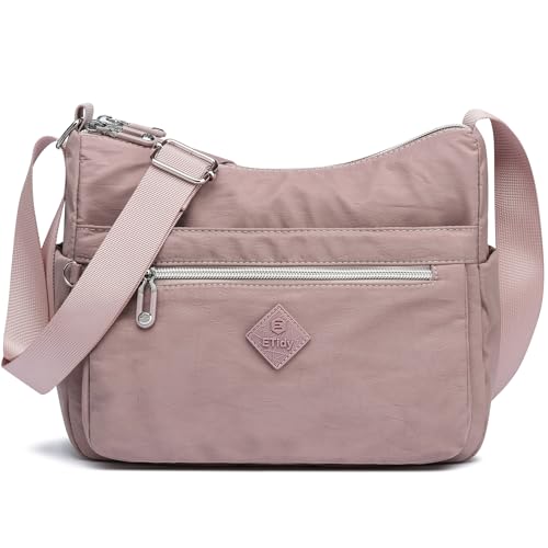 ETidy Crossbody Bag For Women Waterproof Lightweight Casual Shoulder Handbag Purse(Purple - Image 1