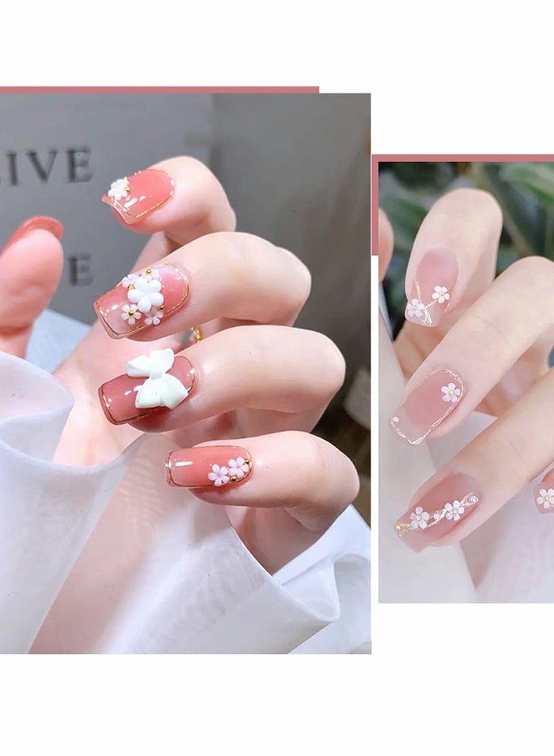 Excefore 3D Flower Nail Charms, 3D Acrylic Flower Nail Charms With Nail Designs for DIY Nail Decorations Nail Art Supplies - Image 3