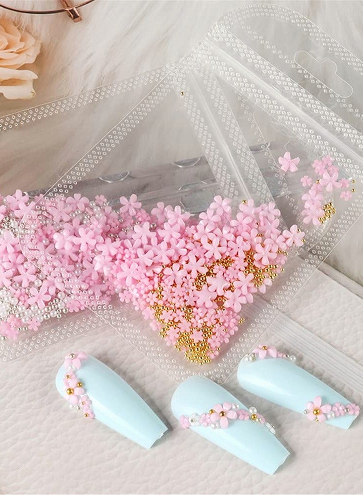 Excefore 3D Flower Nail Charms, 3D Acrylic Flower Nail Charms With Nail Designs for DIY Nail Decorations Nail Art Supplies - Image 4