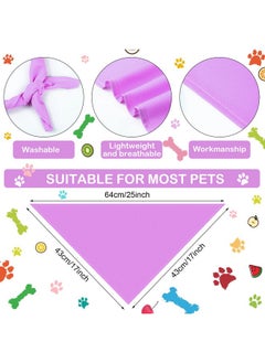 Saintrygo 20 Pcs Plain Dog Bandanas Bulk For Dogs Puppy Bandana Sublimation Dog Bandana Washable Triangle Dog Bib Heat Transfer Adjustable Dog Bandana For Small Medium Large Pets  - Image 2