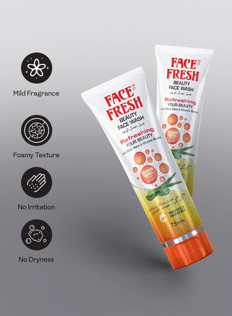 Face Fresh Hydrating Beauty Face Wash – Protection from Redness & Inflammation, Face Wash for Men and Women, For All Skin Types 75ml - Image 4