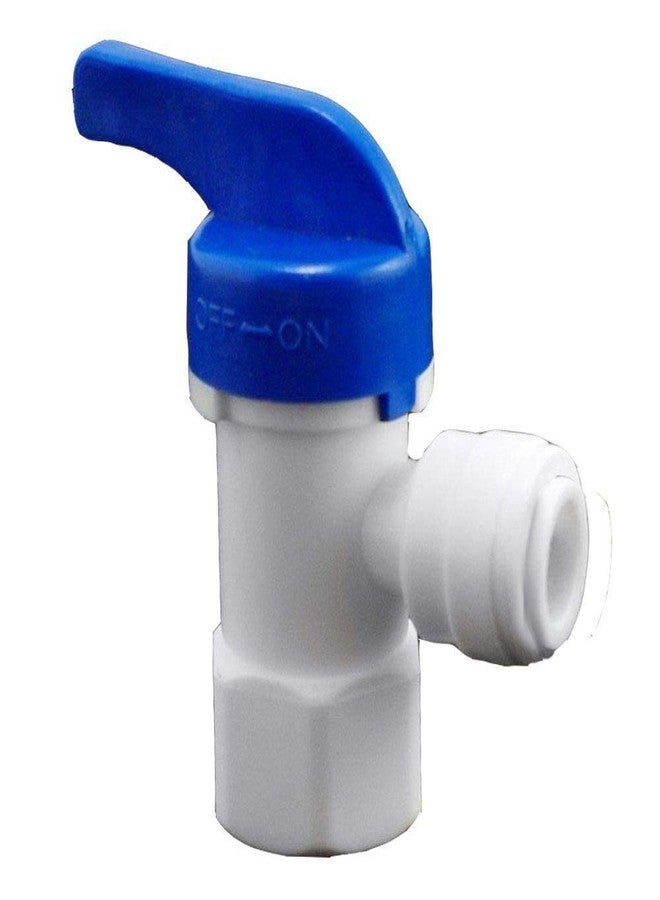 Premier Tank Ball Valve for Reverse Osmosis RO Water Storage Tanks 1/4" FNPT x 1/4" Quick Connect Tube - Image 1