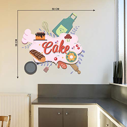 Sticker Studio Bake Cake Wall Sticker & Decal (PVC Vinyl, Size - 58 Cm X 56 Cm) - Image 2