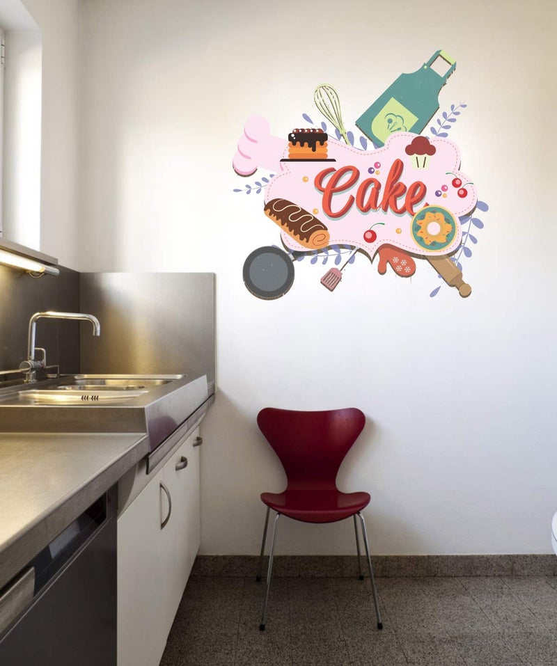 Sticker Studio Bake Cake Wall Sticker & Decal (PVC Vinyl, Size - 58 Cm X 56 Cm) - Image 3