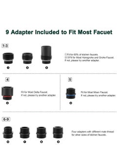 Furtey Kitchen Tap Spray Head Replacement , 360° Swivel Spout Faucet Extender, 3 Modes High Pressure Water Faucet Sprayer, Spray Head for Kitchen Faucet, Kitchen Sink Tap Nozzle Replacement Tap Head  - Image 4